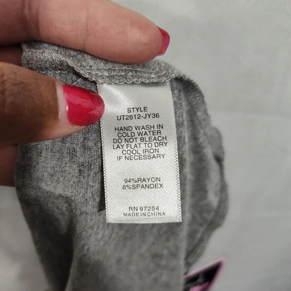 Mixed Threads Bodysuit Women Size M Heather Gray Short Sleeve NEW - Picture 6 of 6